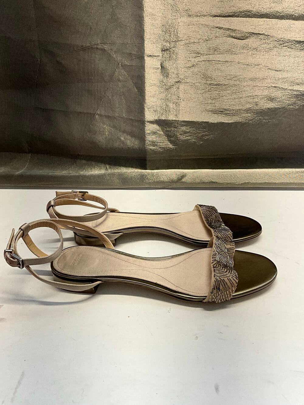 Georgia Armani dainty sequin sandals